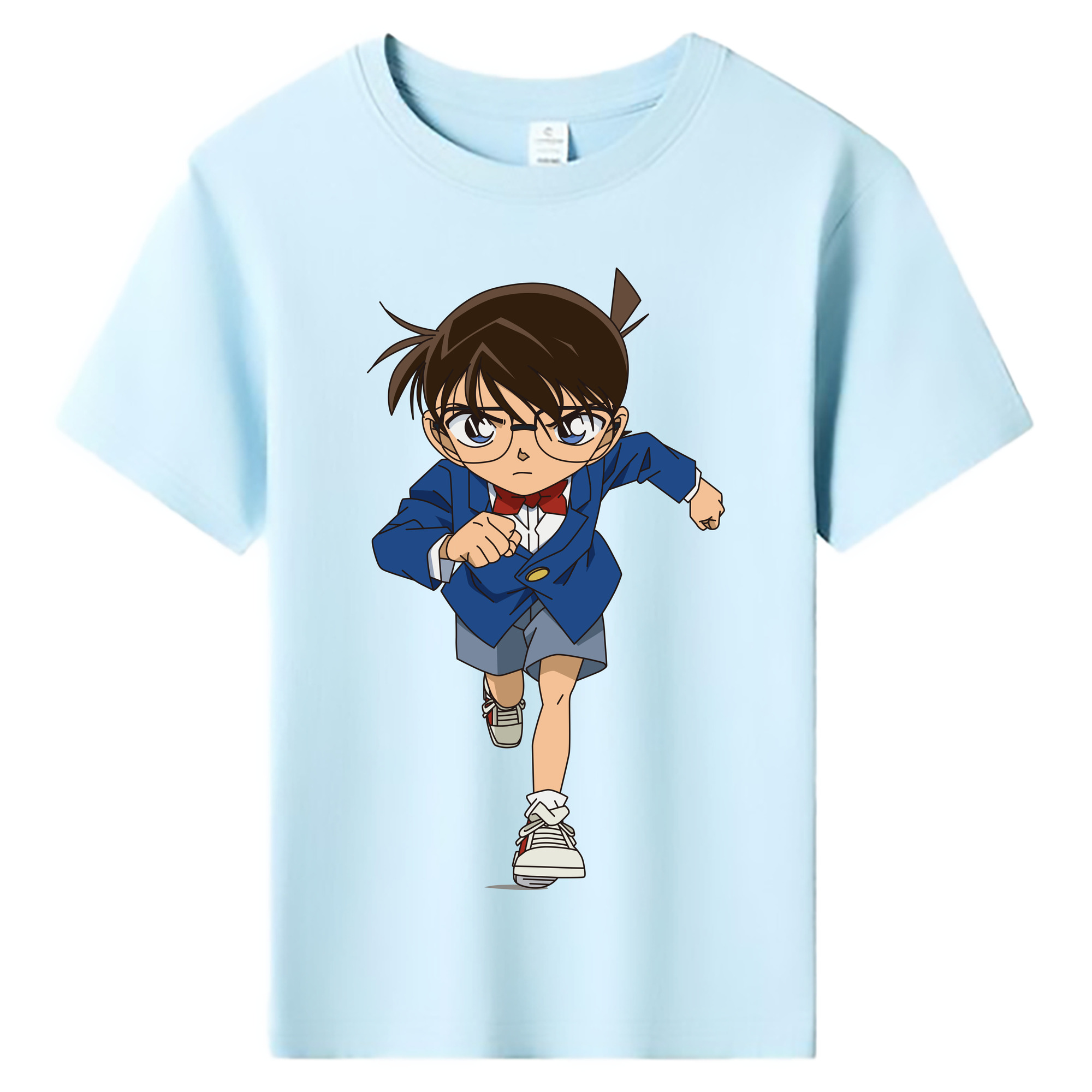 （画像用） 名探偵コナン 江戸川 コナン Detective Conan Conan Edogawa 綿100％キッズTシャツ（フロントプリント）
